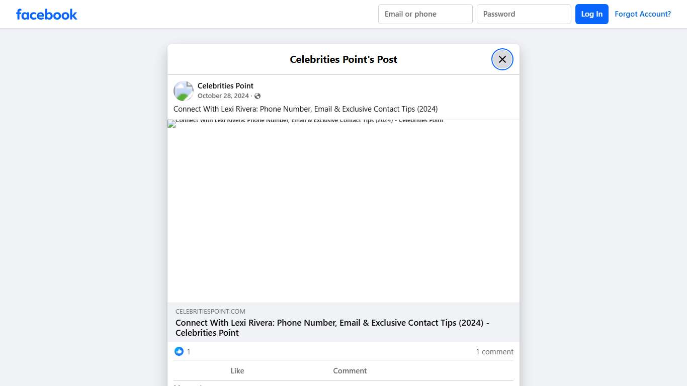 Connect With Lexi Rivera: Phone... - Celebrities Point | Facebook